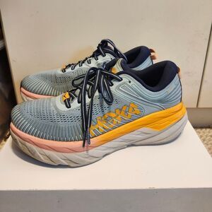 Hoka One One Bondi 7 in "Blue Haze" 1110519 BHBI Sneakers Womens Sz.7.5 Ret.$270